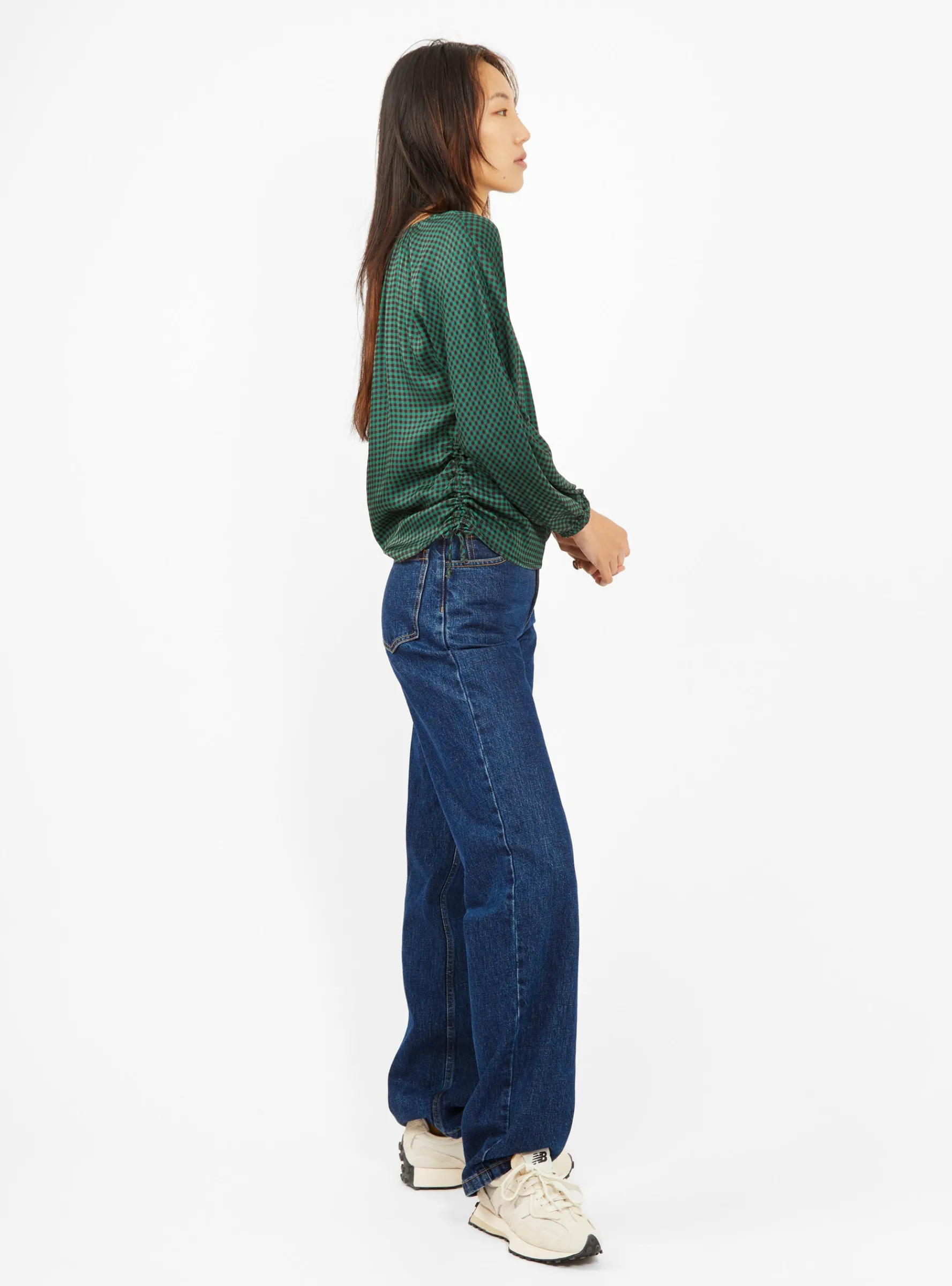 Aida Top Green Check<Bellerose Online