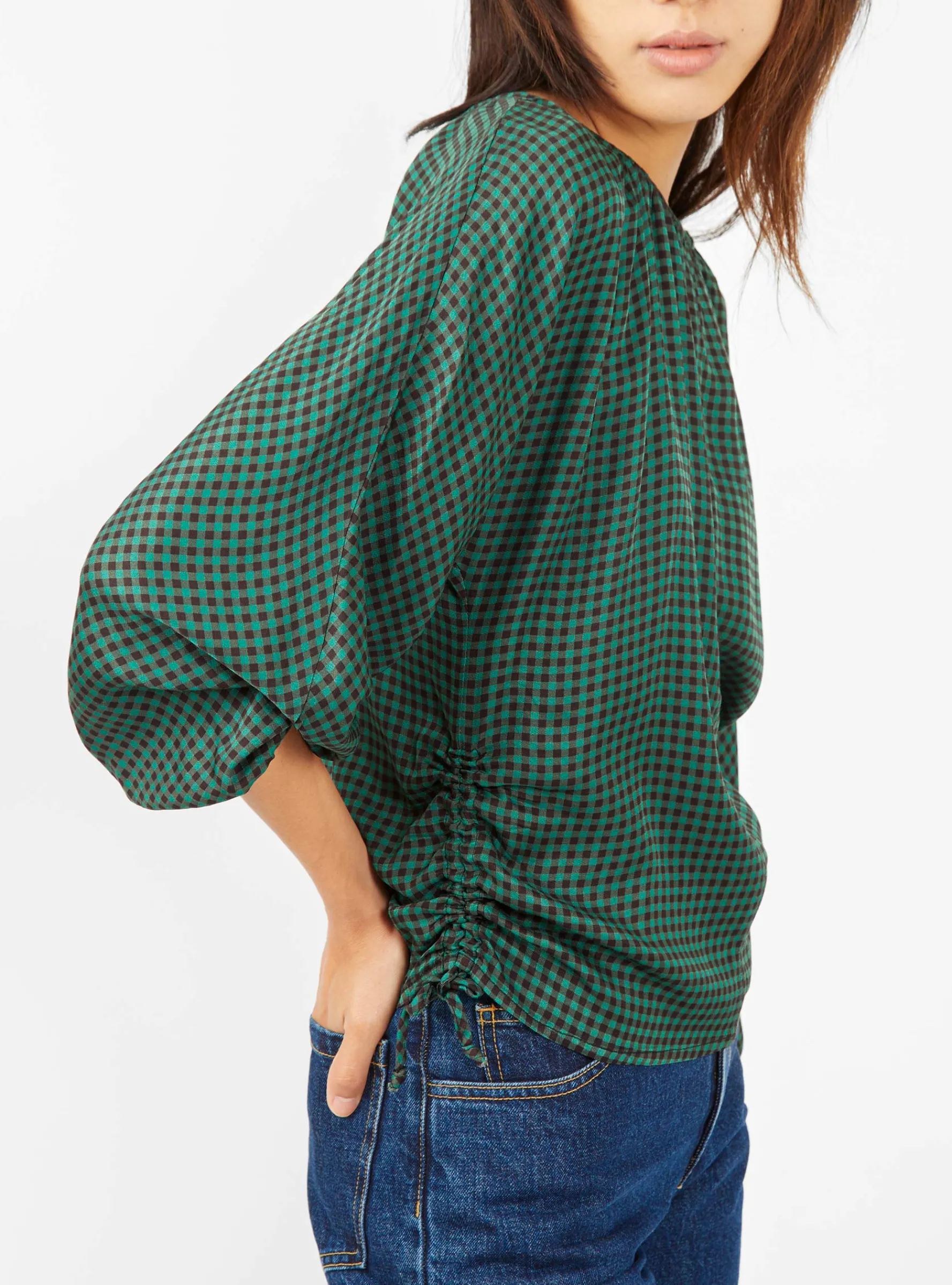 Aida Top Green Check<Bellerose Online