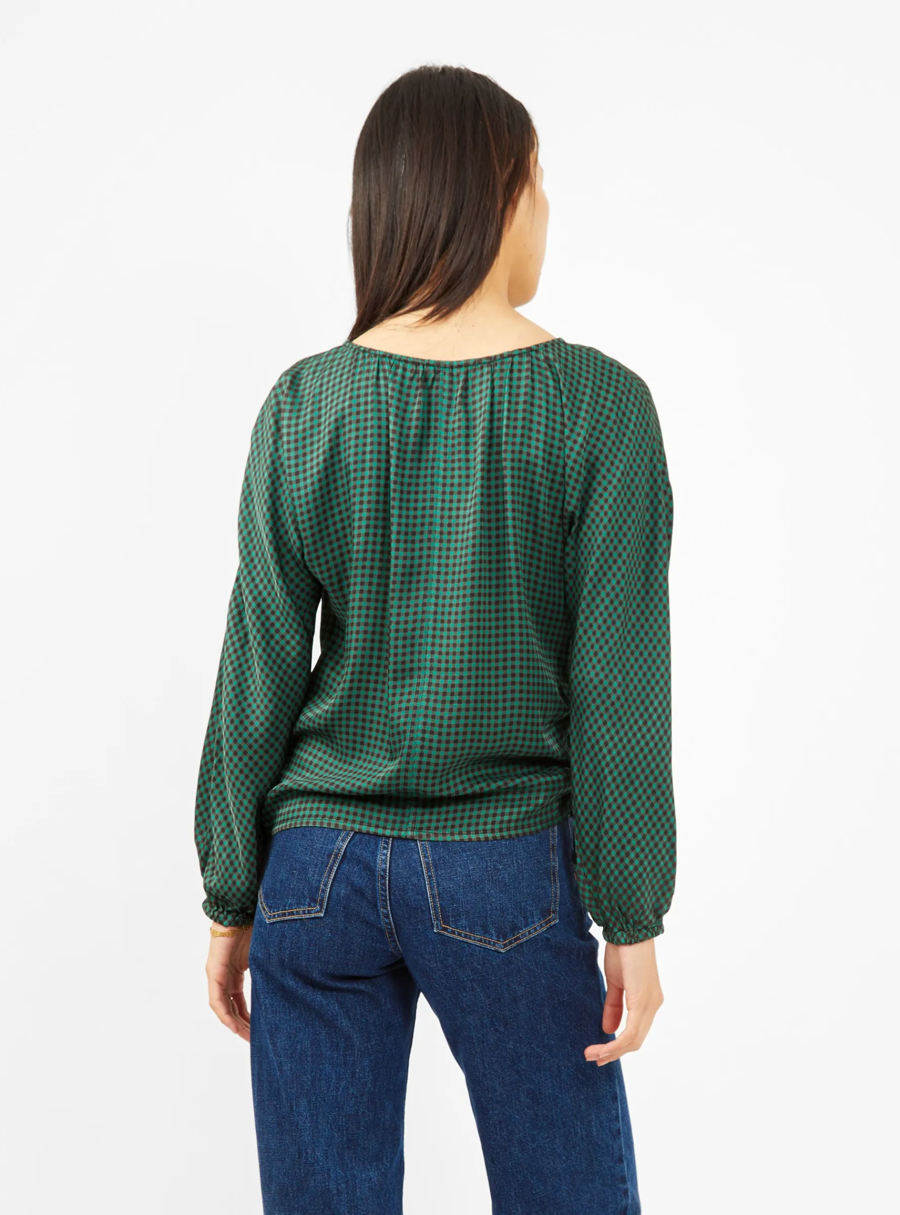 Aida Top Green Check<Bellerose Online