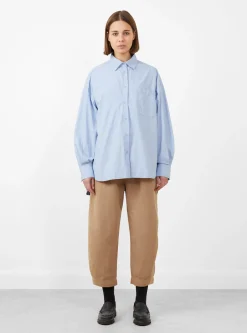 Aldea Oversized Button Down Oxford Blue<Apiece Apart Outlet