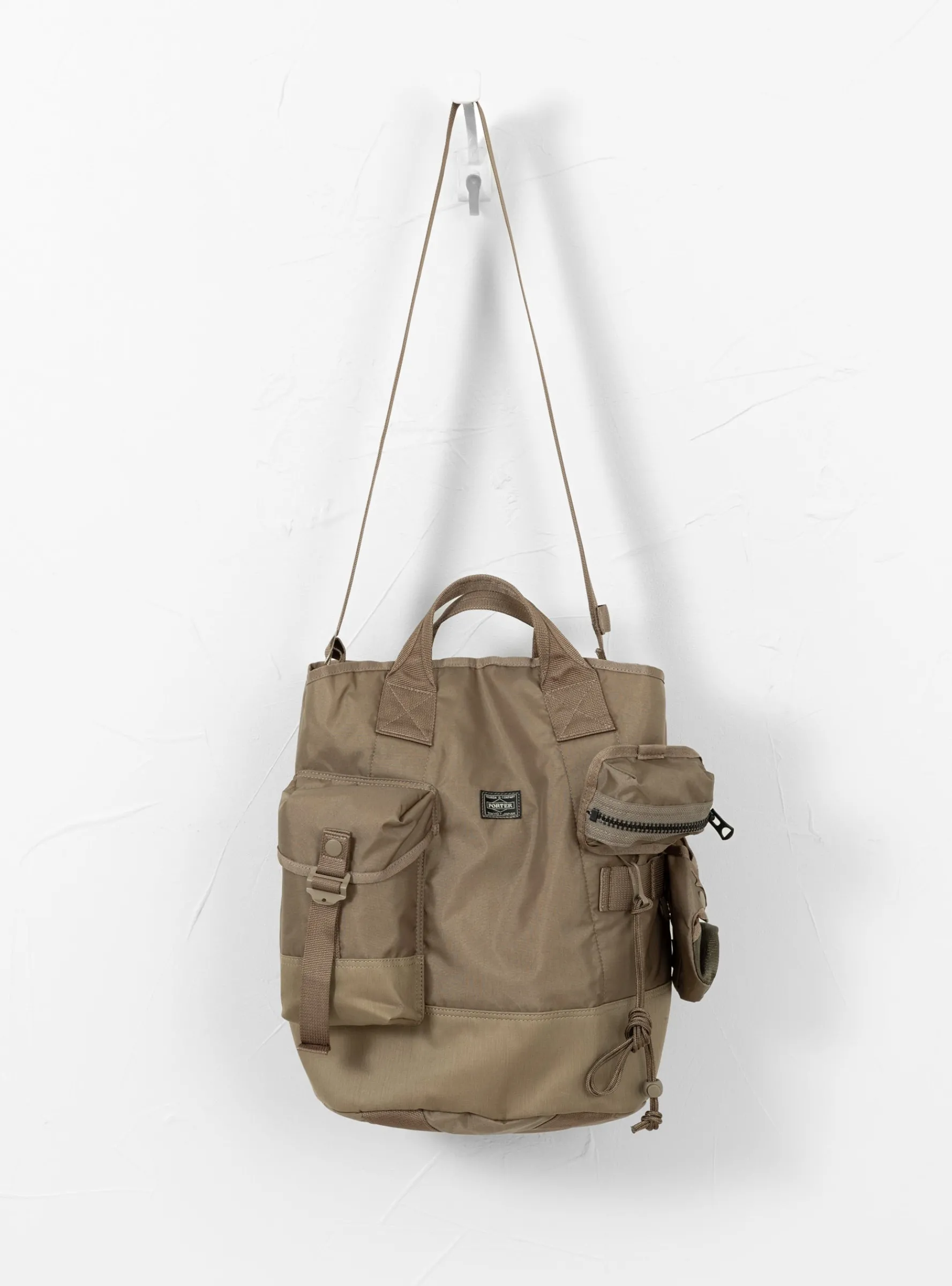 ALL 2Way Bucket Tote With Pouches Beige<Porter Yoshida & Co. New