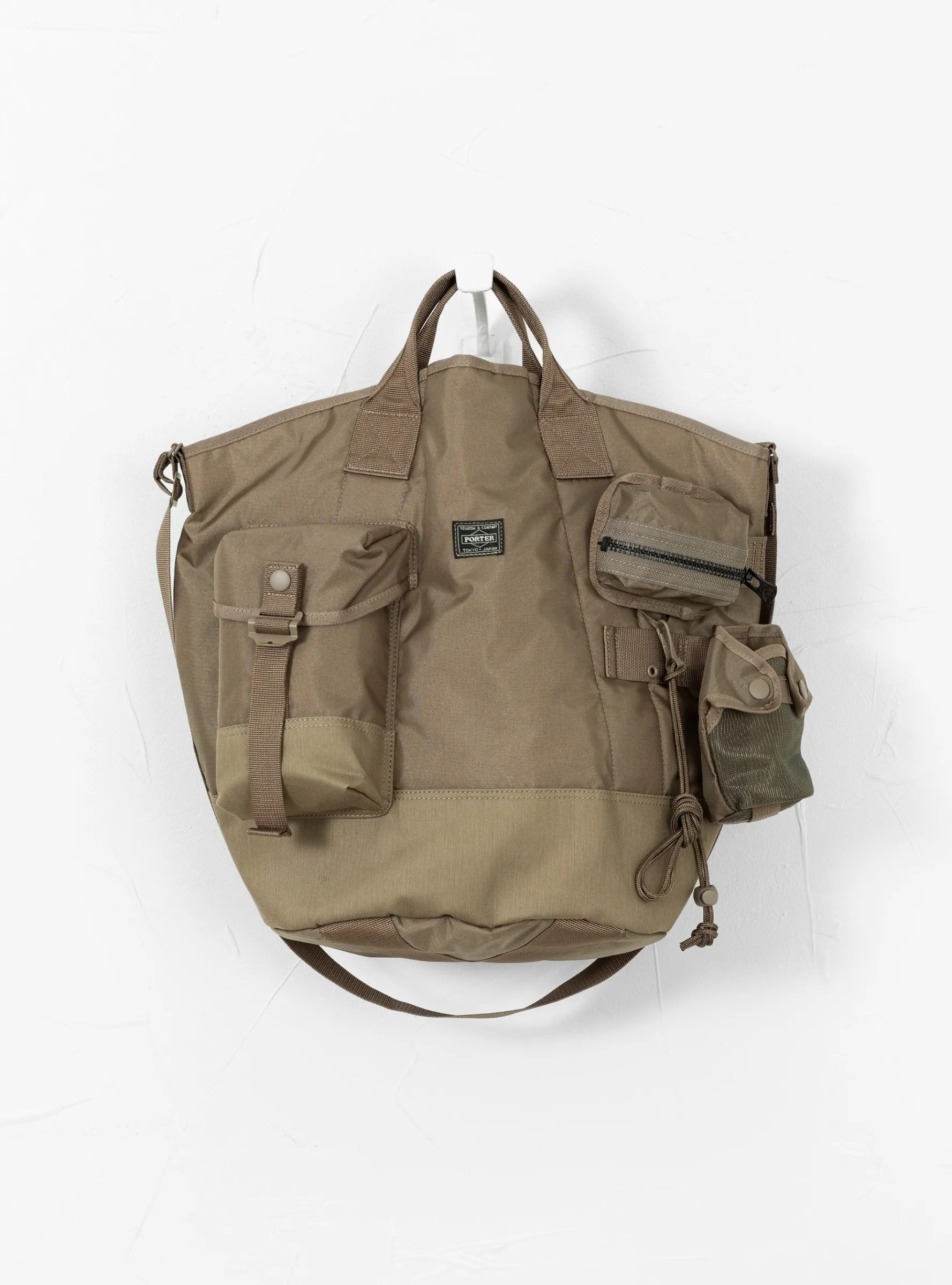 ALL 2Way Bucket Tote With Pouches Beige<Porter Yoshida & Co. New