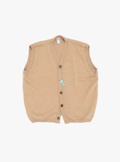 Alpaca Vest Tan<TDR New