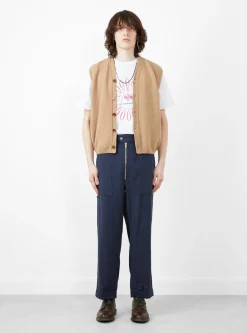 Alpaca Vest Tan<TDR New