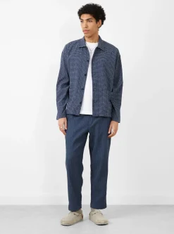 Alva Skate Trouser Crinkle Cotton Blue<YMC Online
