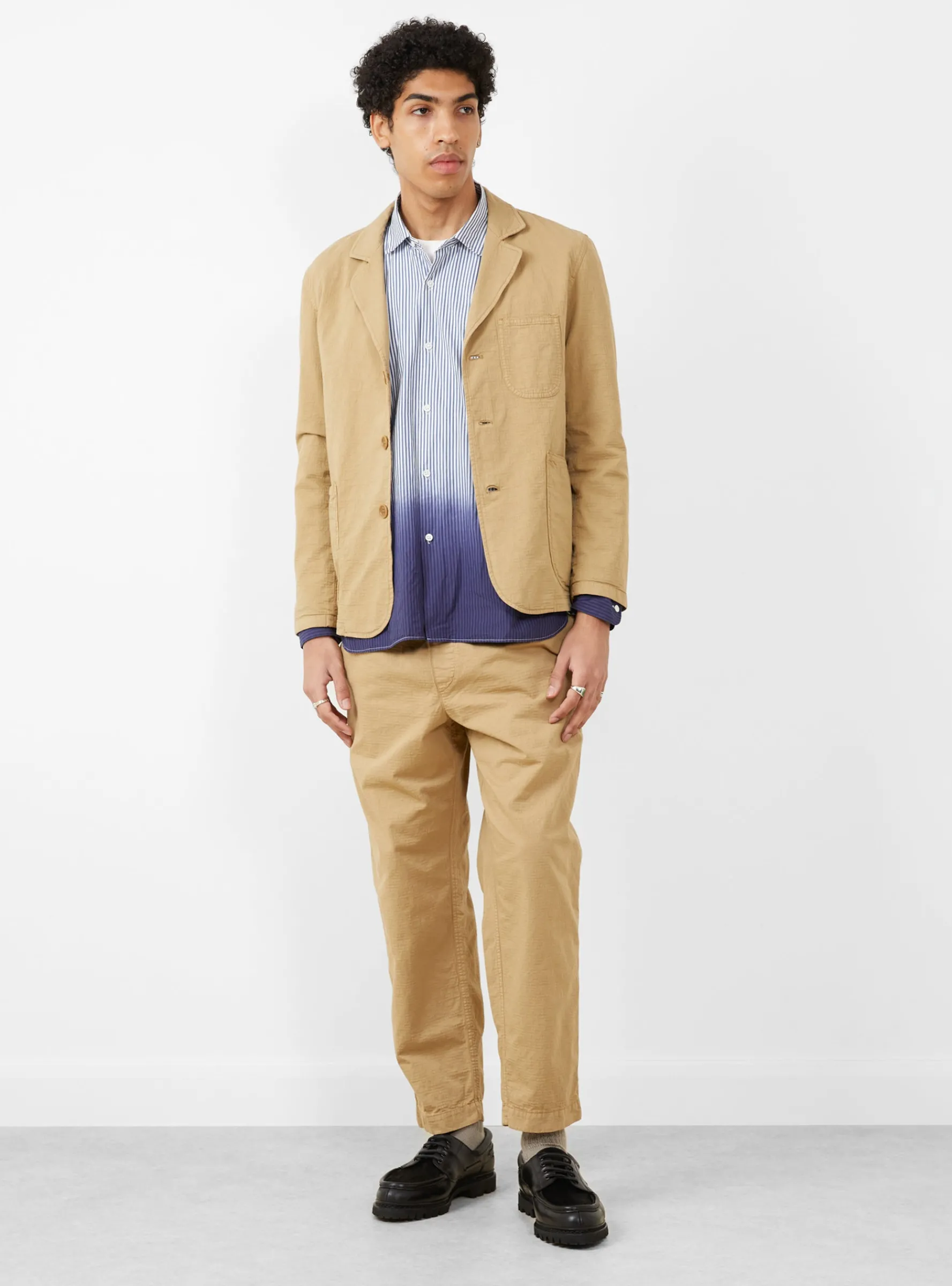 Alva Skate Trouser Jacquard Cotton Sand<YMC New