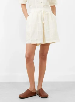 Annie Shorts Buttermilk Patchwork<Sideline Fashion