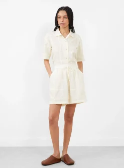 Annie Shorts Buttermilk Patchwork<Sideline Fashion