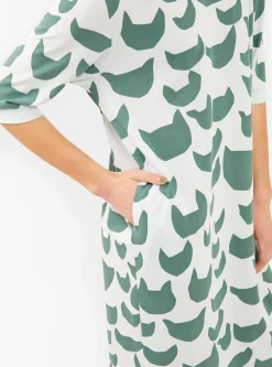 Anone Anone Dress Pale Blue & Green<Minä Perhonen Best