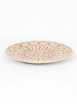 Arab Flat Plate Light Brown<Enza Fasano Ceramiche Outlet