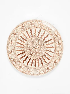 Arab Flat Plate Light Brown<Enza Fasano Ceramiche Outlet
