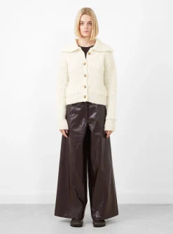 Ashley Cardigan Bouclé Alpaca Ivory<Rejina Pyo Outlet