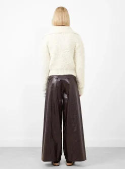 Ashley Cardigan Bouclé Alpaca Ivory<Rejina Pyo Outlet