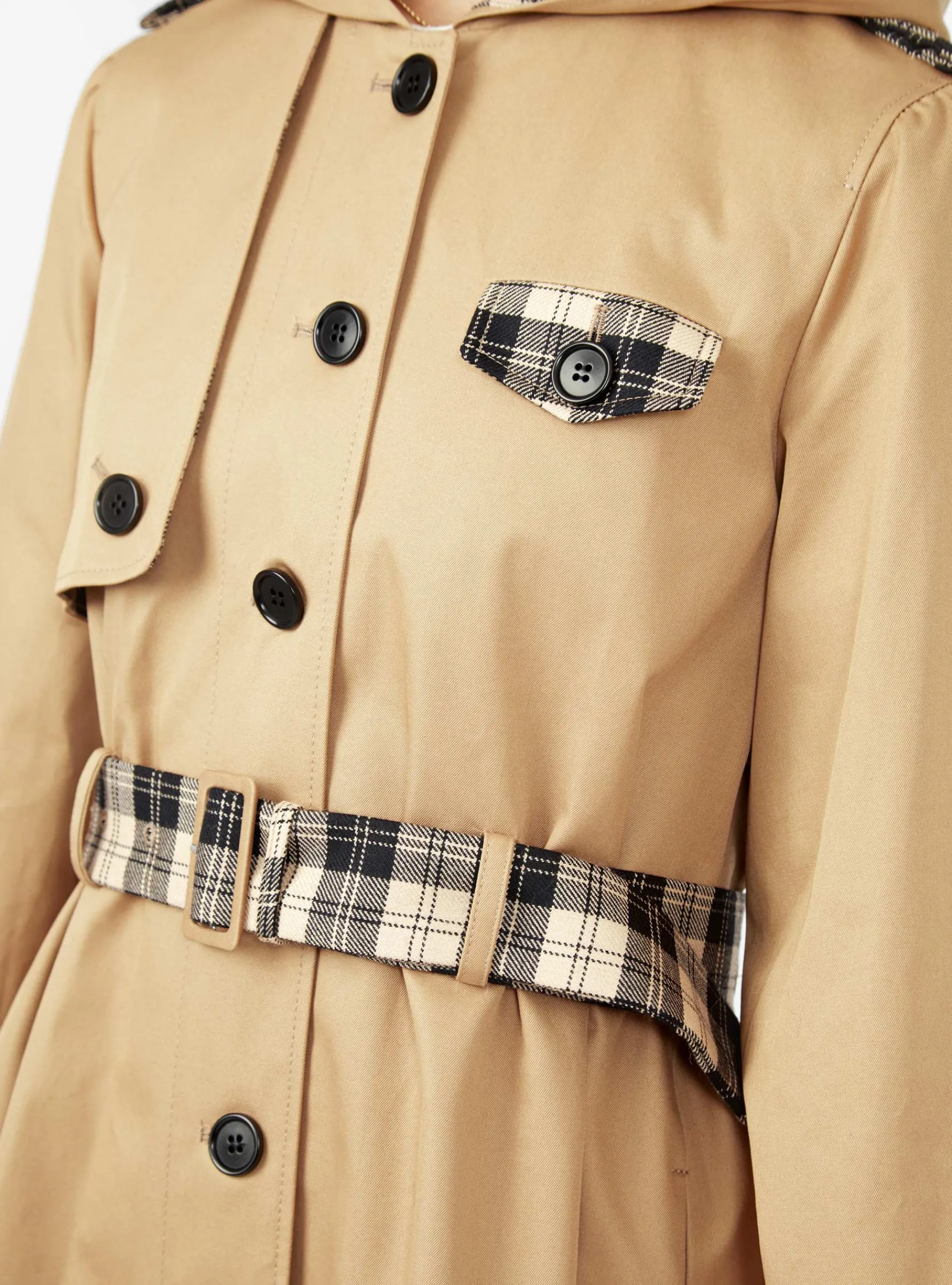 Aspen Trench Coat Camel & Black<Shrimps Best