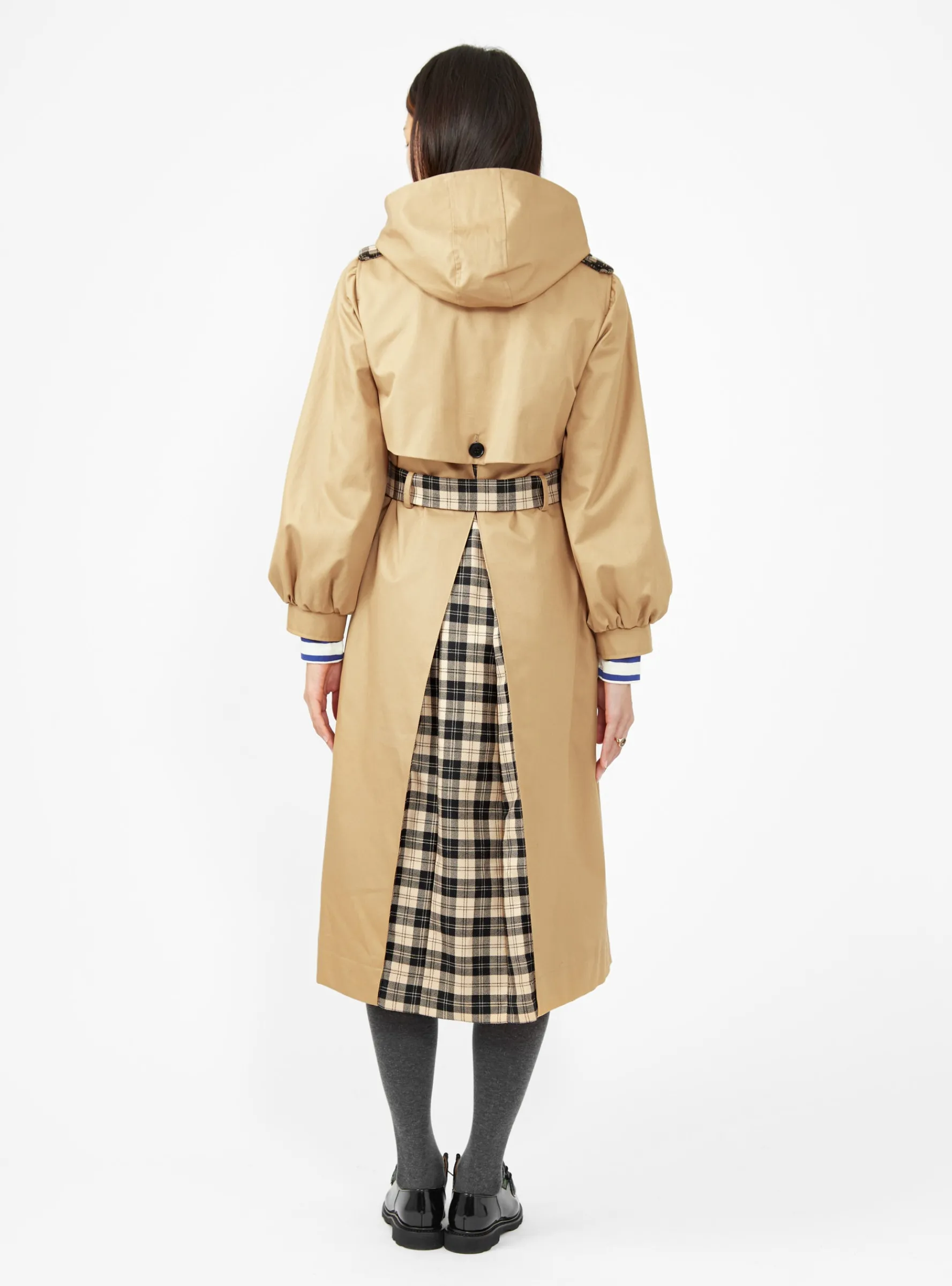 Aspen Trench Coat Camel & Black<Shrimps Best