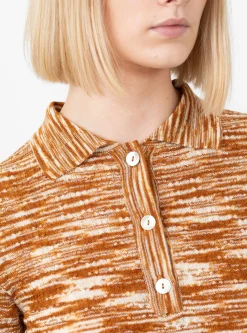 Avril Polo Burnt Orange Spacedye<Rachel Comey Hot