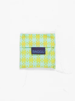 Baby Tote Bag Mint Green Pixel Gingham<BAGGU Hot