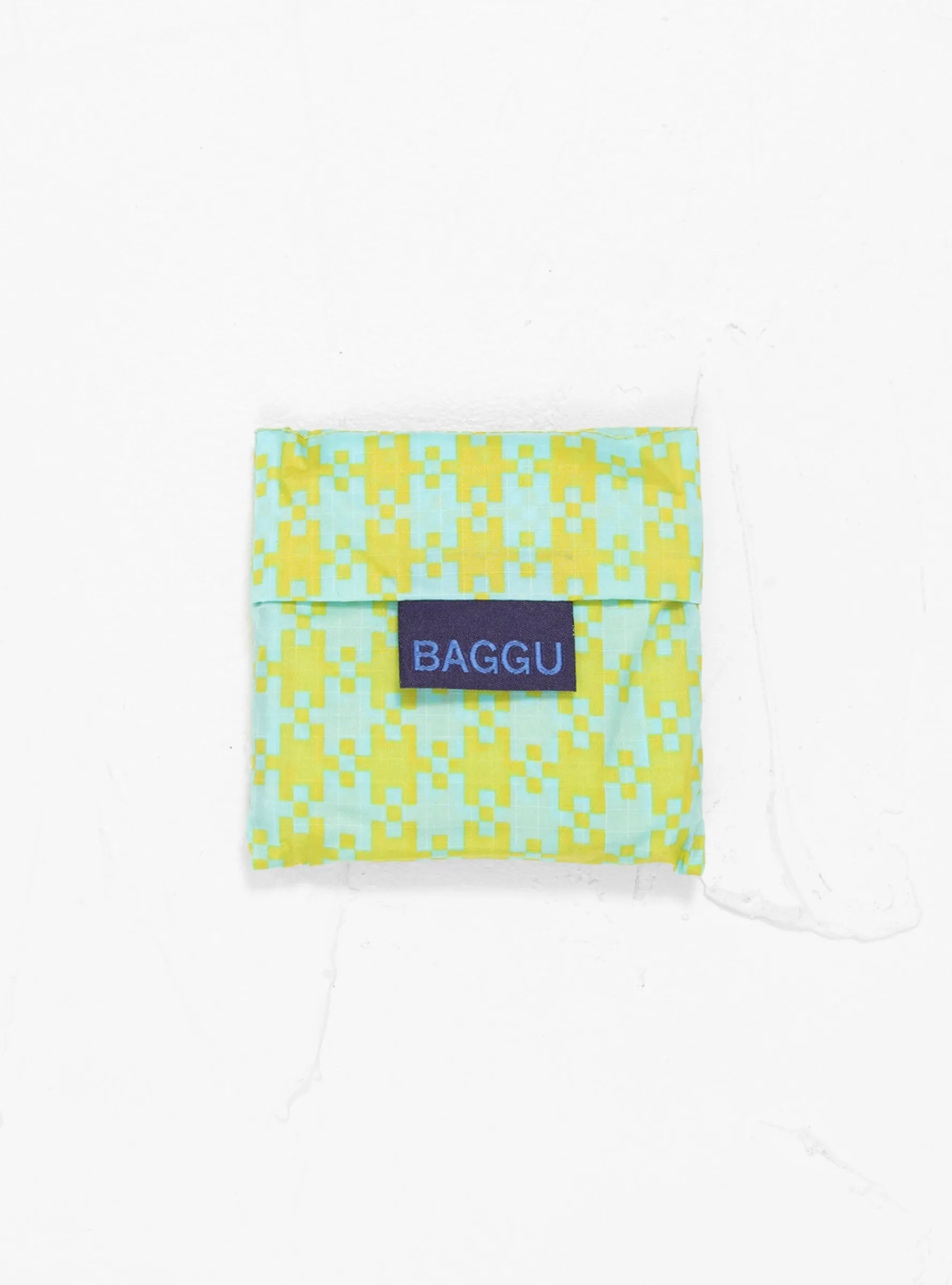 Baby Tote Bag Mint Green Pixel Gingham<BAGGU Hot