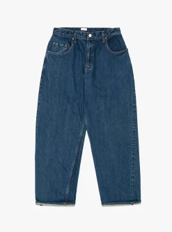 Baggy 5 Pocket Pants Dark Blue Damage<CIOTA Clearance