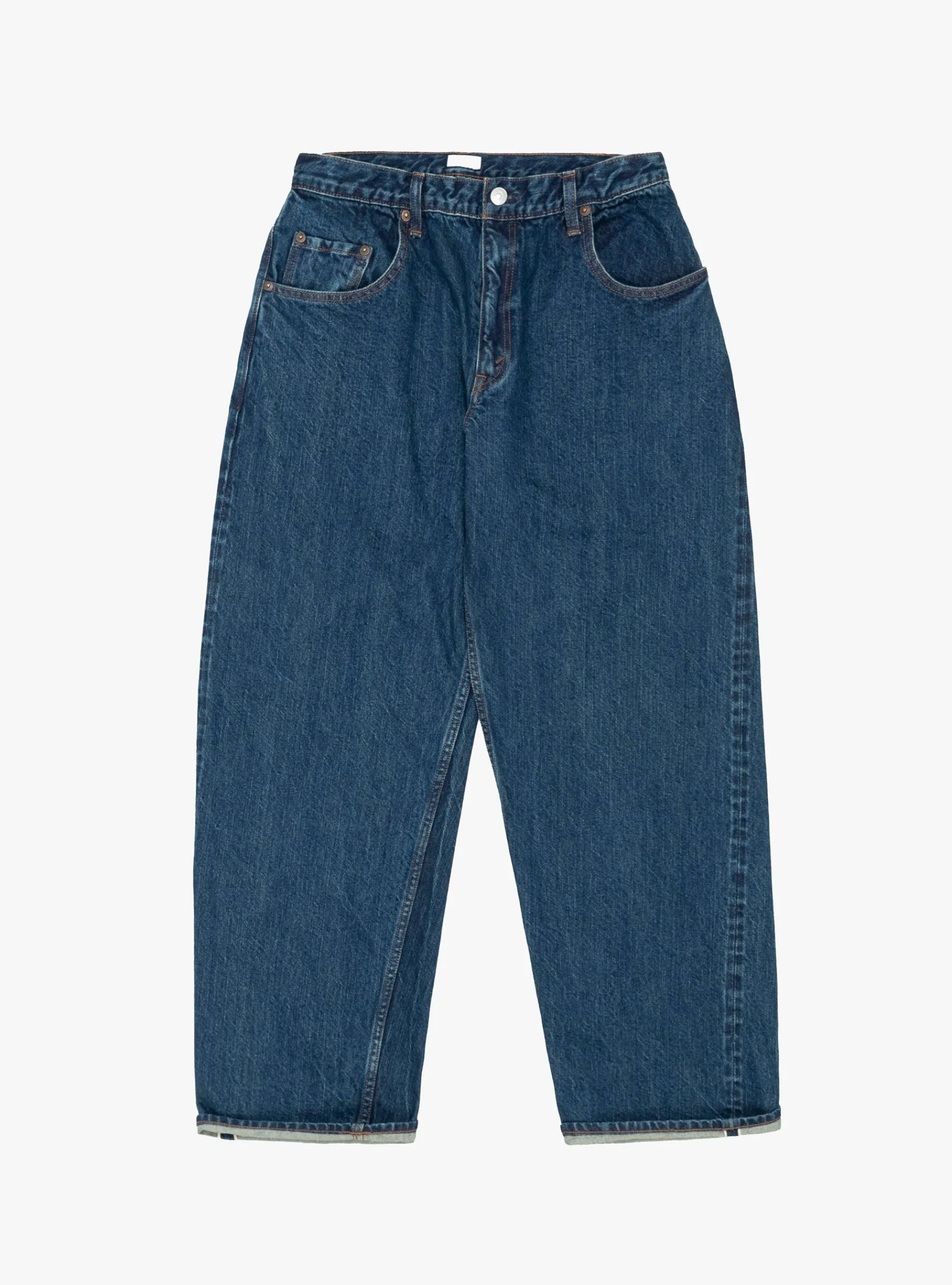 Baggy 5 Pocket Pants Dark Blue Damage<CIOTA Clearance