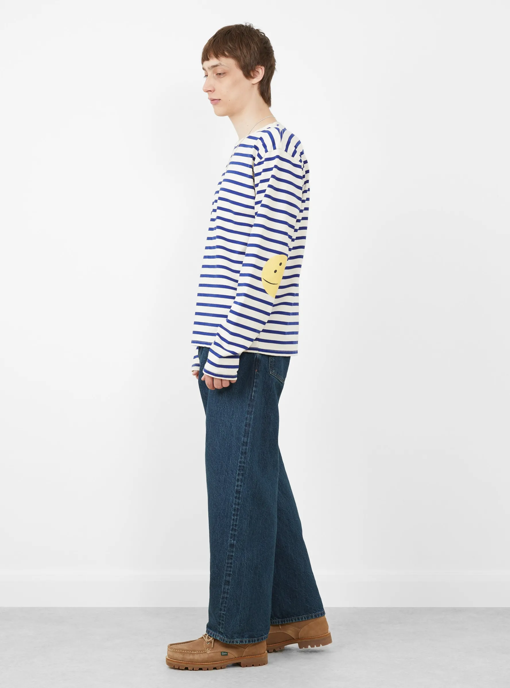 Baggy 5 Pocket Pants Dark Blue Damage<CIOTA Clearance
