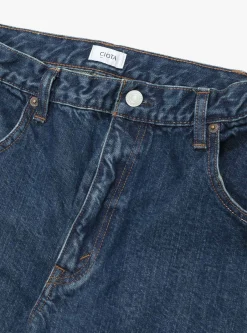 Baggy 5 Pocket Pants Dark Blue Damage<CIOTA Clearance