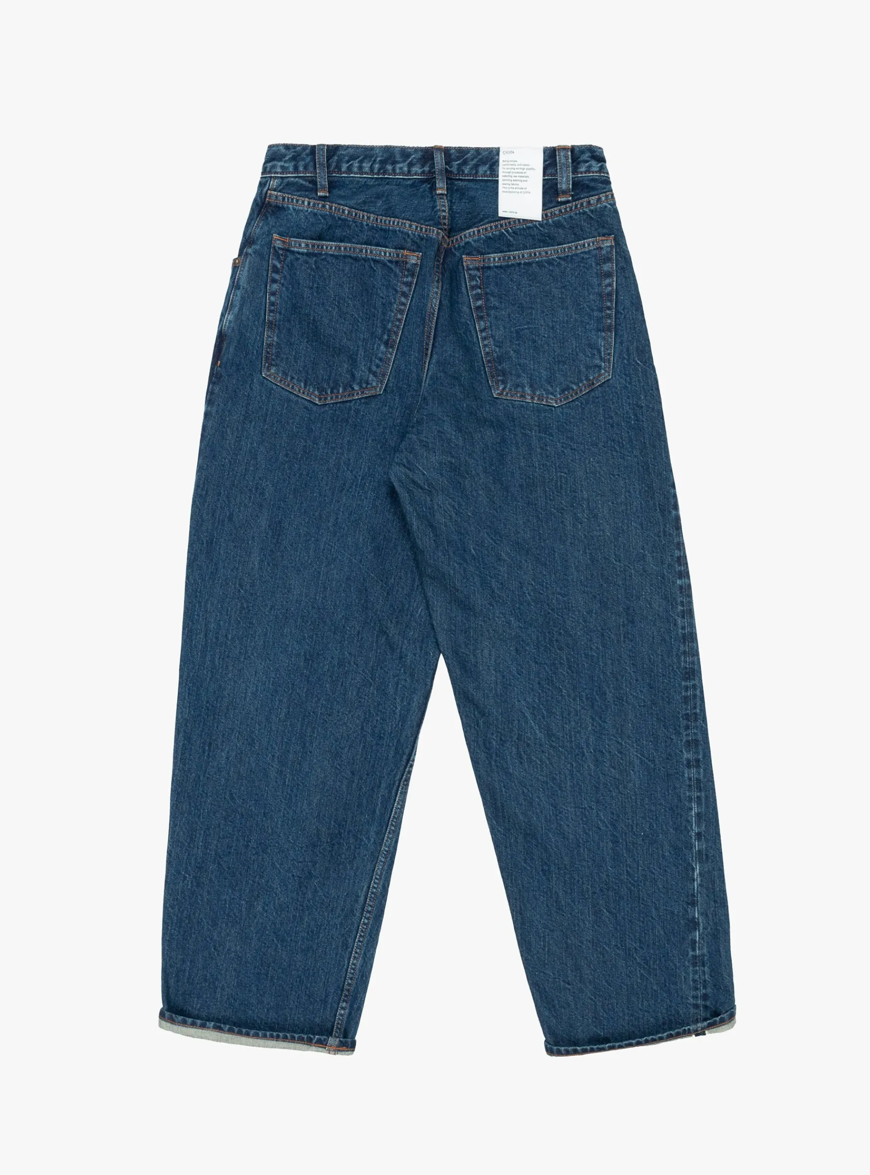 Baggy 5 Pocket Pants Dark Blue Damage<CIOTA Clearance