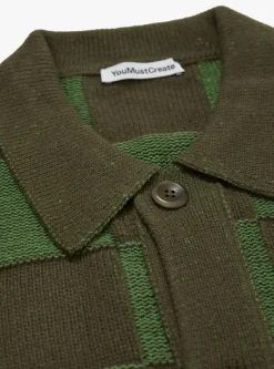 Baker Cardigan Green<YMC Fashion