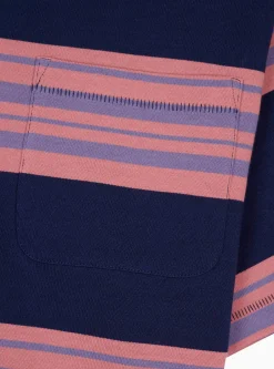Baker Pocket T-shirt Navy & Pink Stripe<Brain Dead Sale