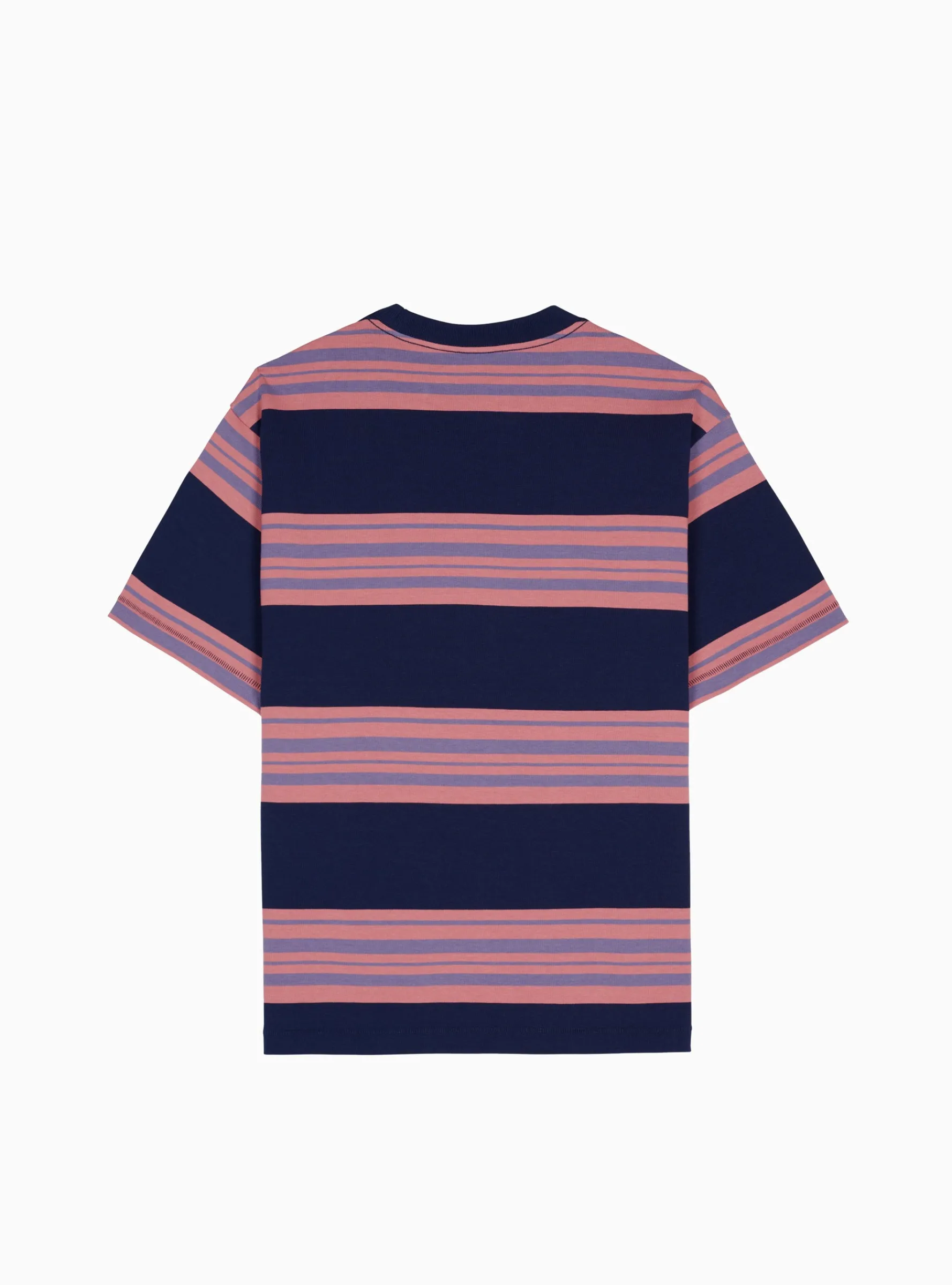 Baker Pocket T-shirt Navy & Pink Stripe<Brain Dead Sale