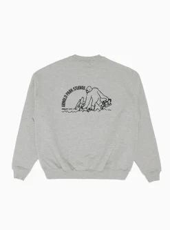 Banana Logo Sweatshirt Grey Marl<Arnold Park Studios Best