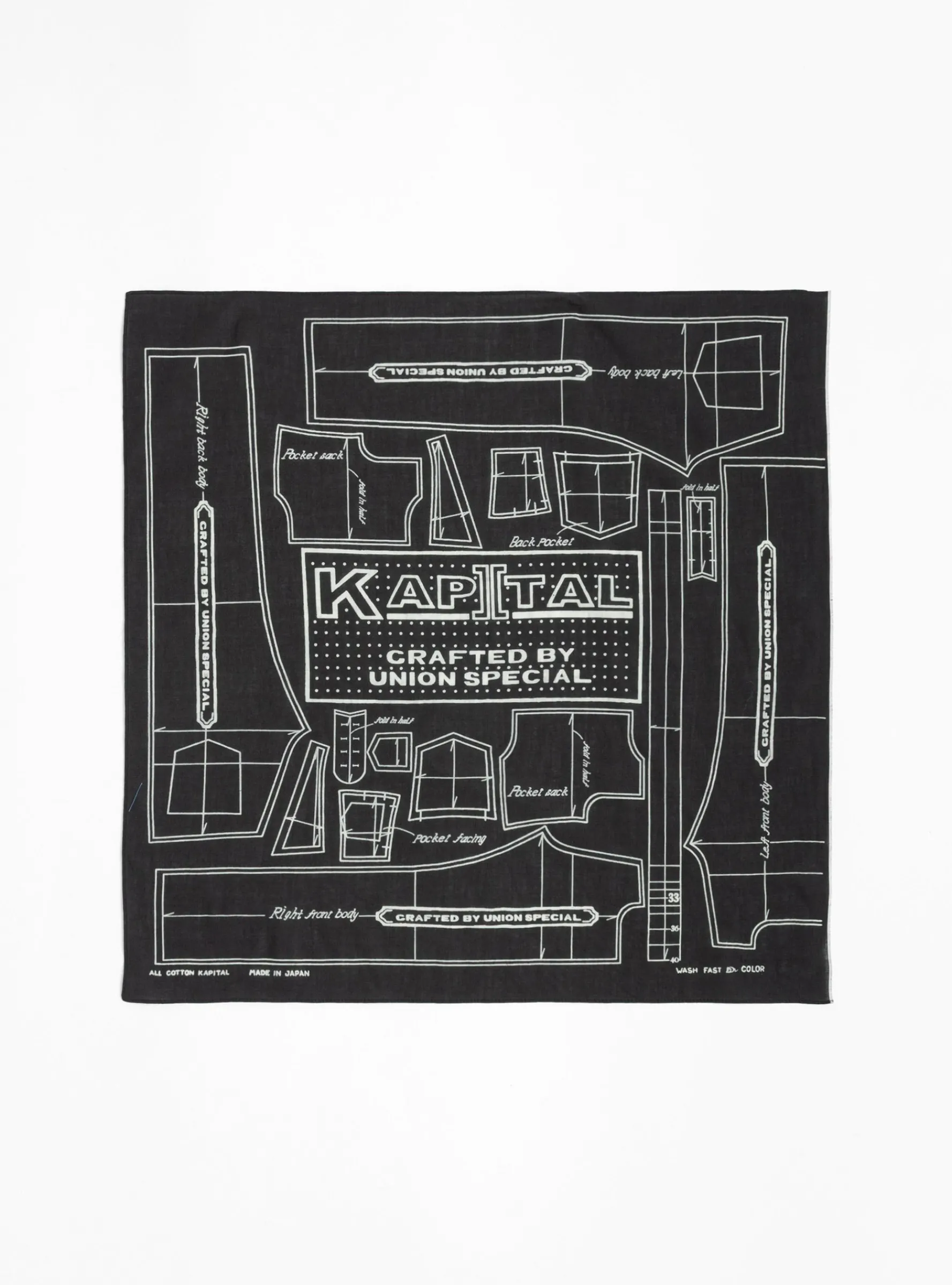 Barbie Pattern Bandana Black<Kapital New