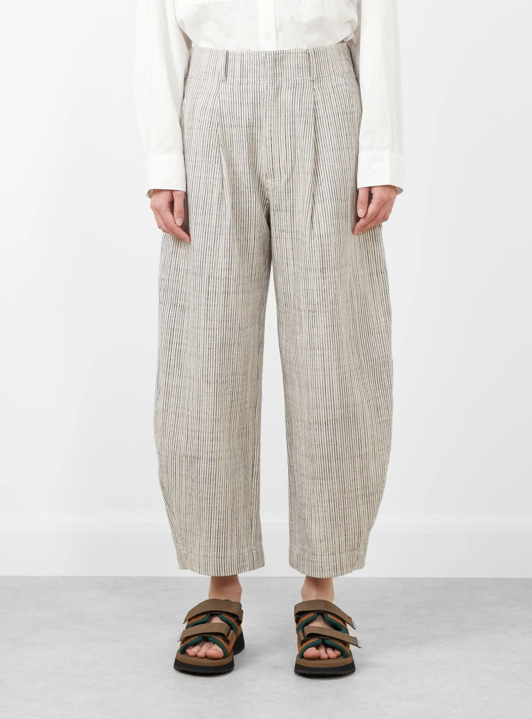 Bari Crop Trousers Cream Pin Stripe<Apiece Apart Outlet