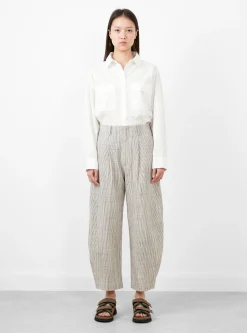 Bari Crop Trousers Cream Pin Stripe<Apiece Apart Outlet