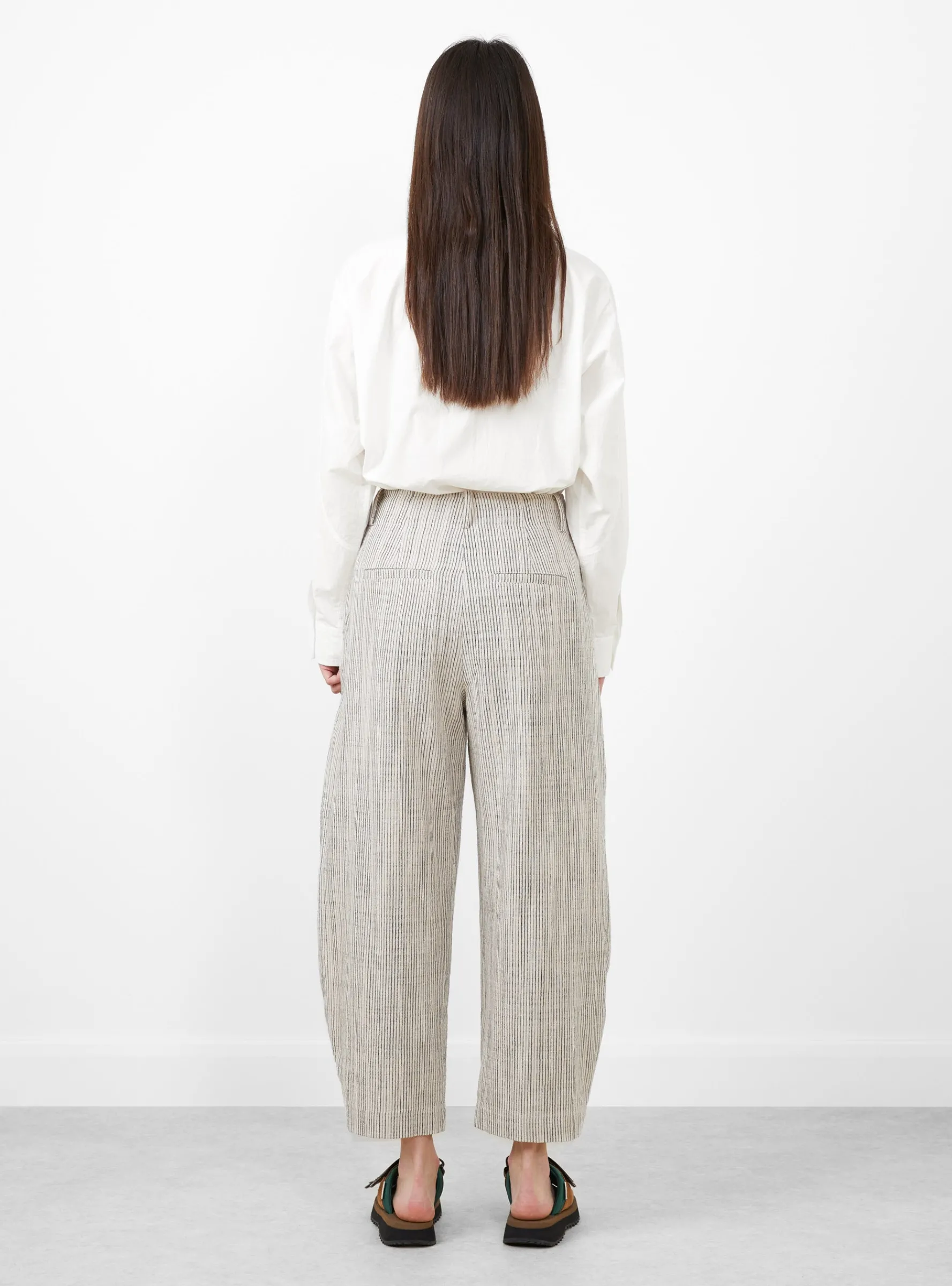 Bari Crop Trousers Cream Pin Stripe<Apiece Apart Outlet