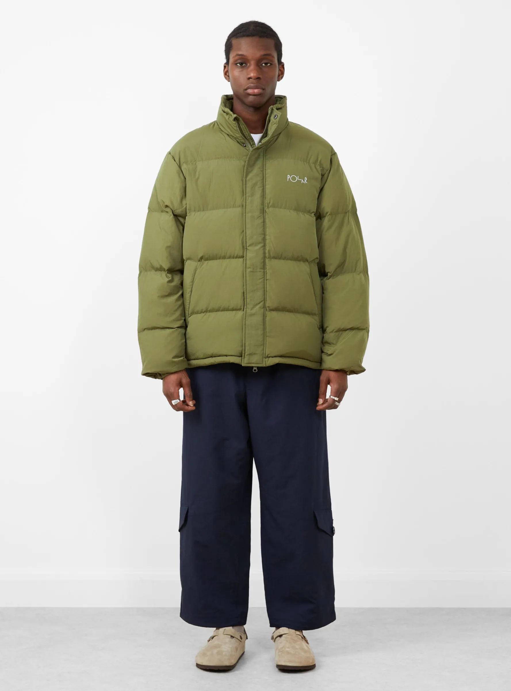 Basic Puffer Army Green<Polar Skate Co. Best