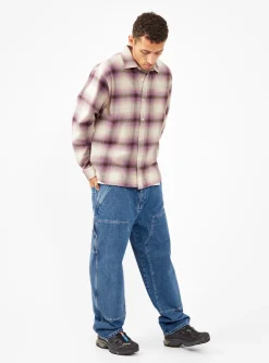 Bay Plaid Shirt Berry<Stussy Clearance