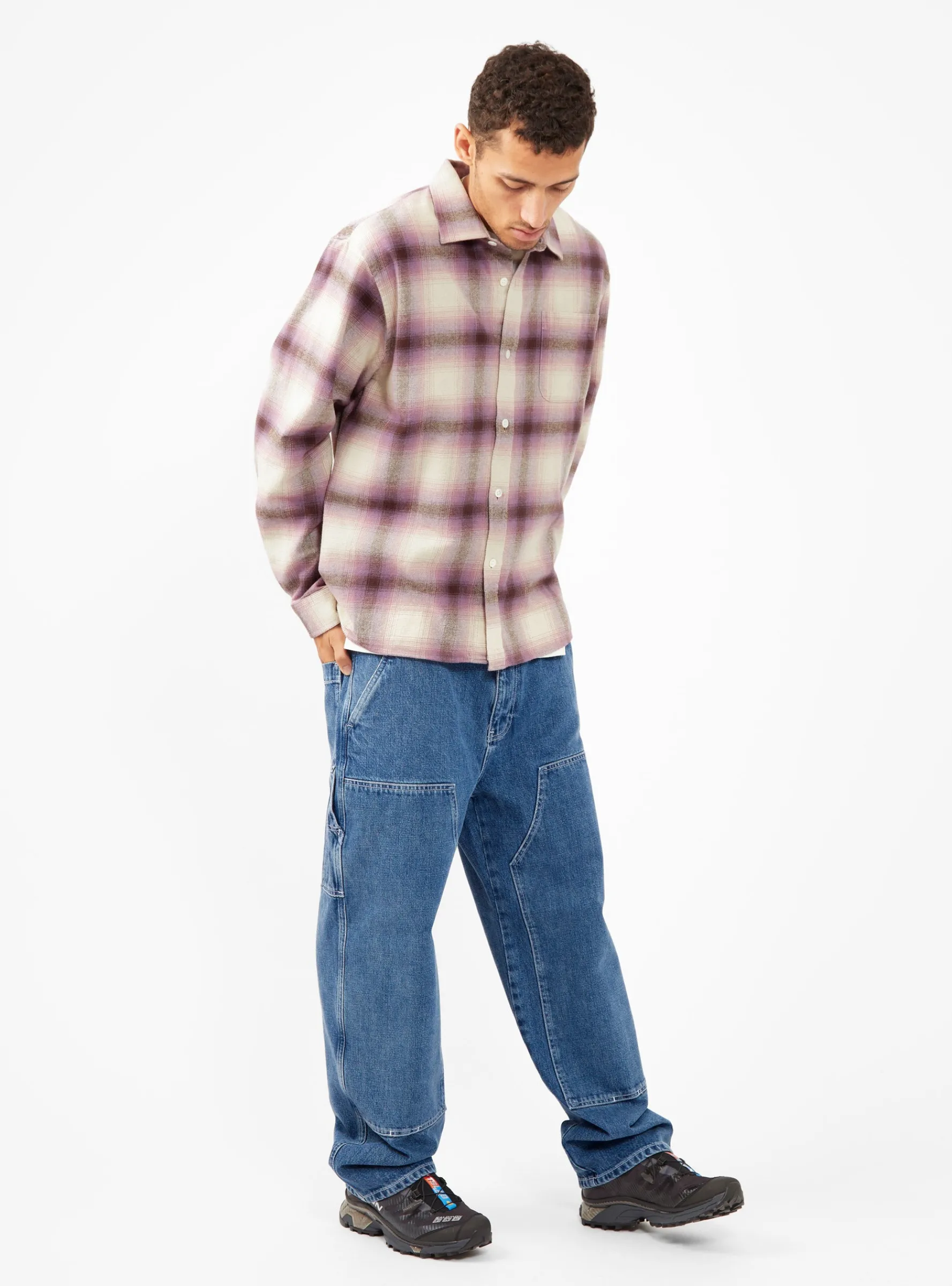 Bay Plaid Shirt Berry<Stussy Clearance