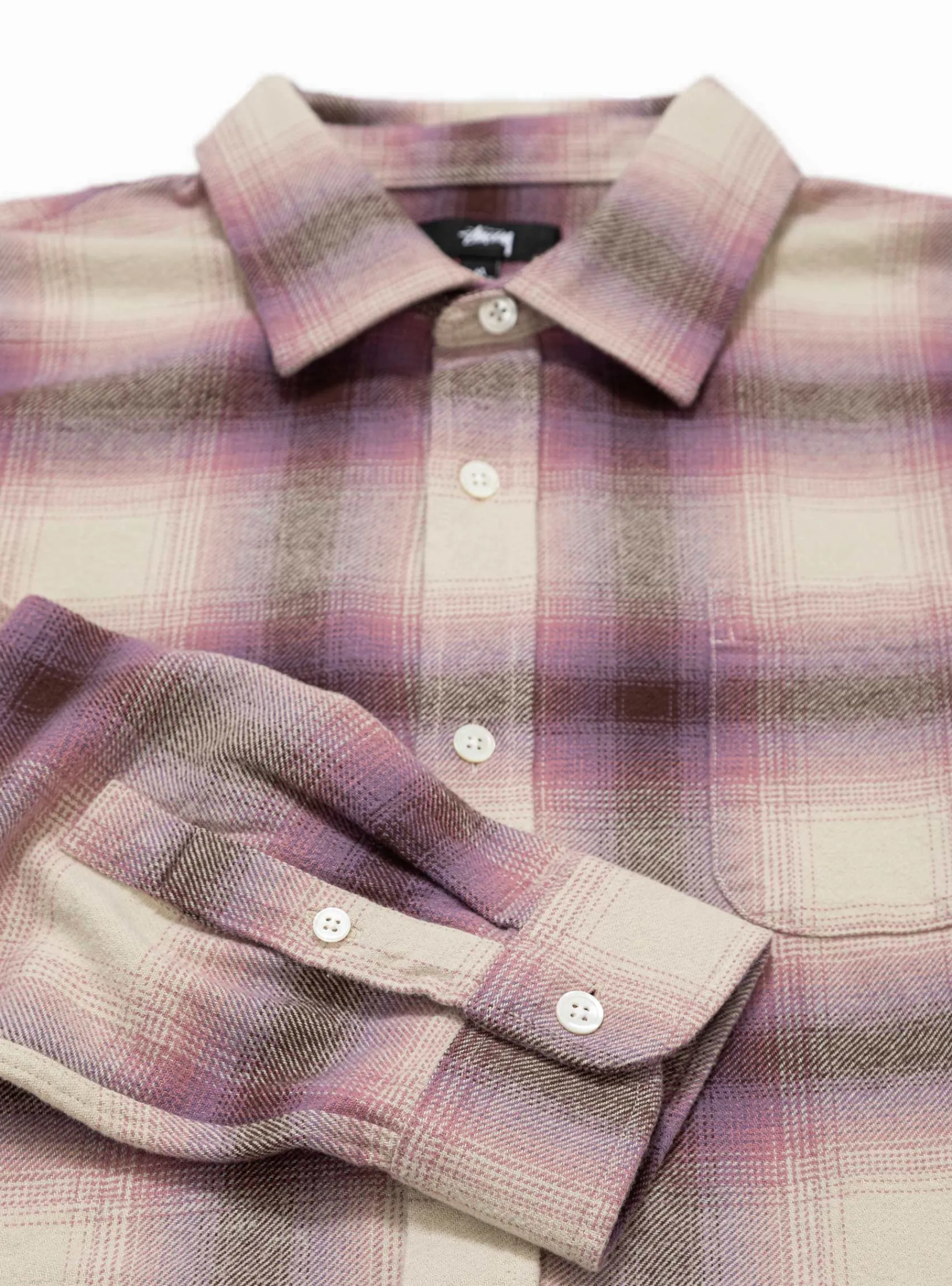 Bay Plaid Shirt Berry<Stussy Clearance
