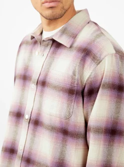 Bay Plaid Shirt Berry<Stussy Clearance