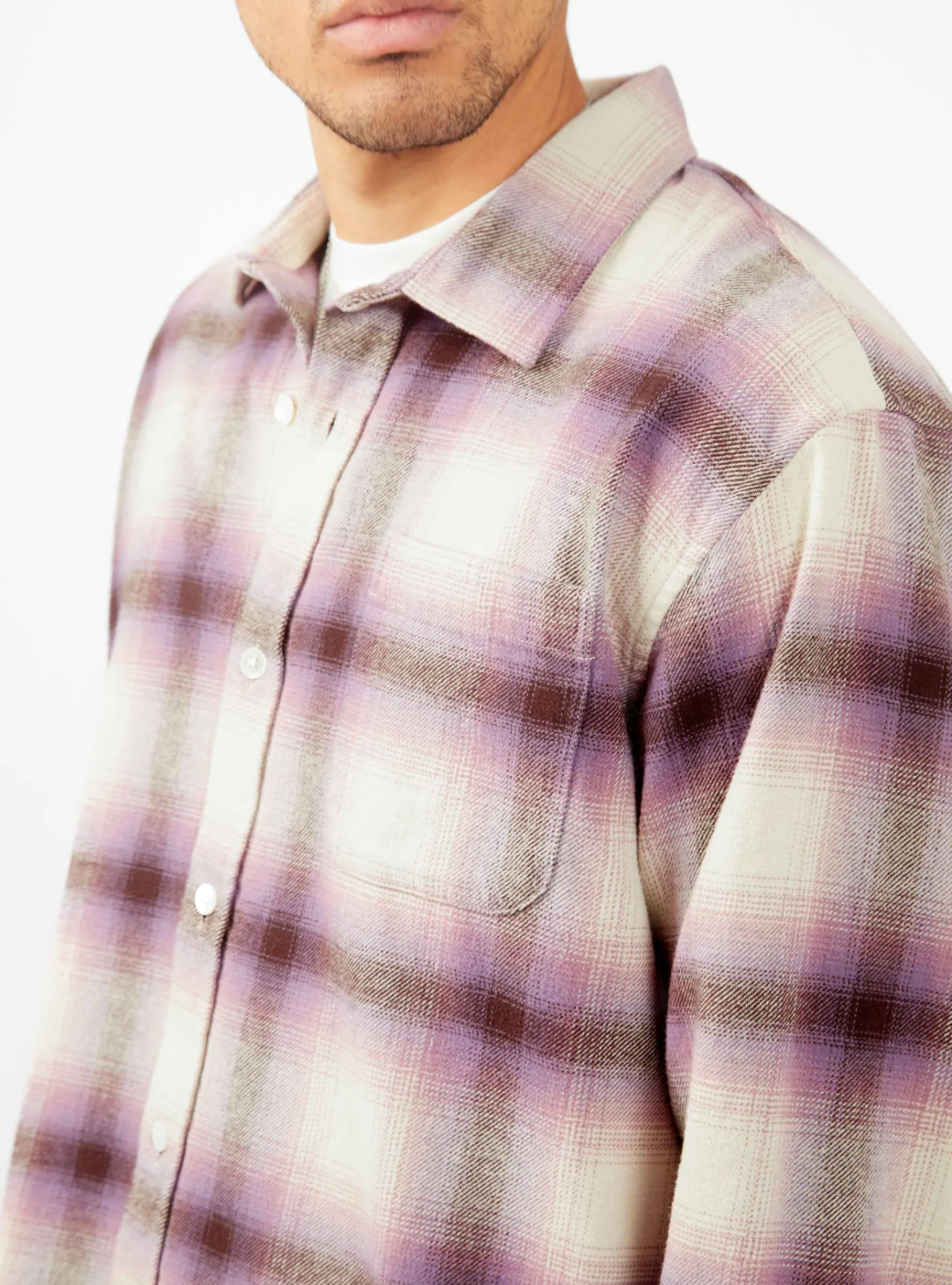 Bay Plaid Shirt Berry<Stussy Clearance