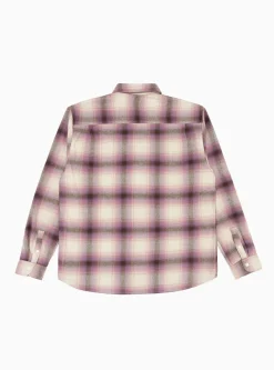 Bay Plaid Shirt Berry<Stussy Clearance