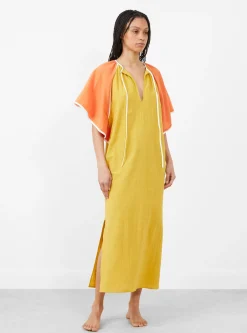 Beth Zephyr Dress Orange Khaki<Mapoesie Clearance