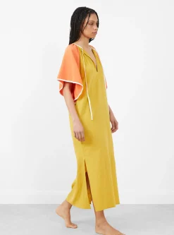Beth Zephyr Dress Orange Khaki<Mapoesie Clearance