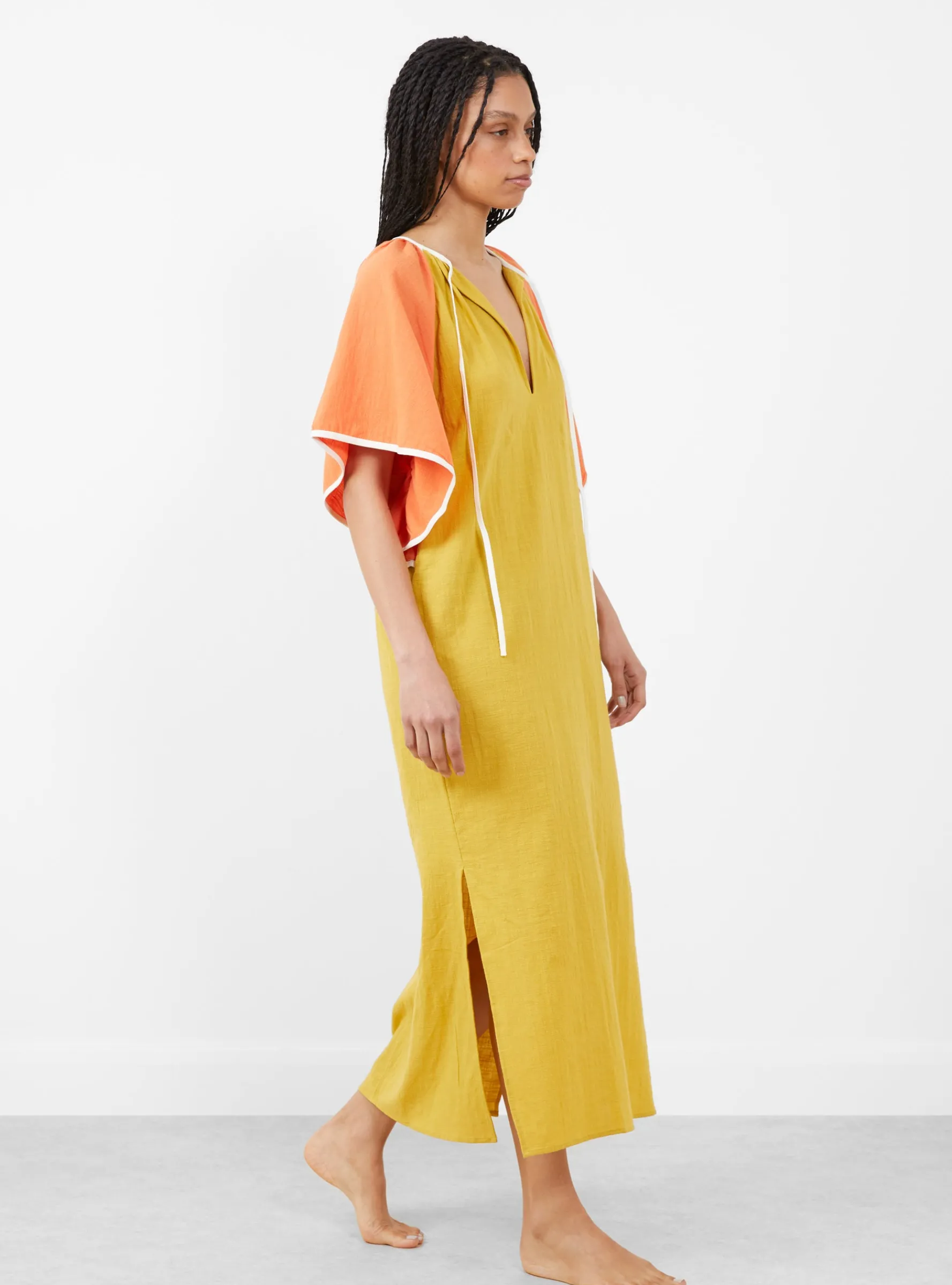 Beth Zephyr Dress Orange Khaki<Mapoesie Clearance