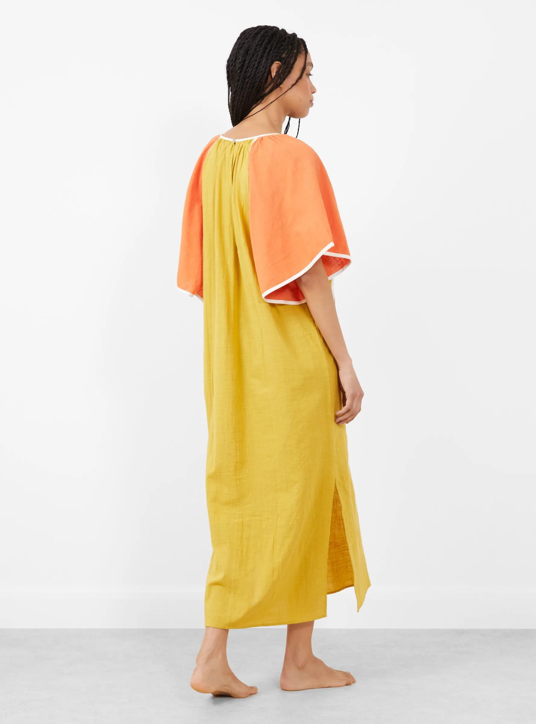 Beth Zephyr Dress Orange Khaki<Mapoesie Clearance