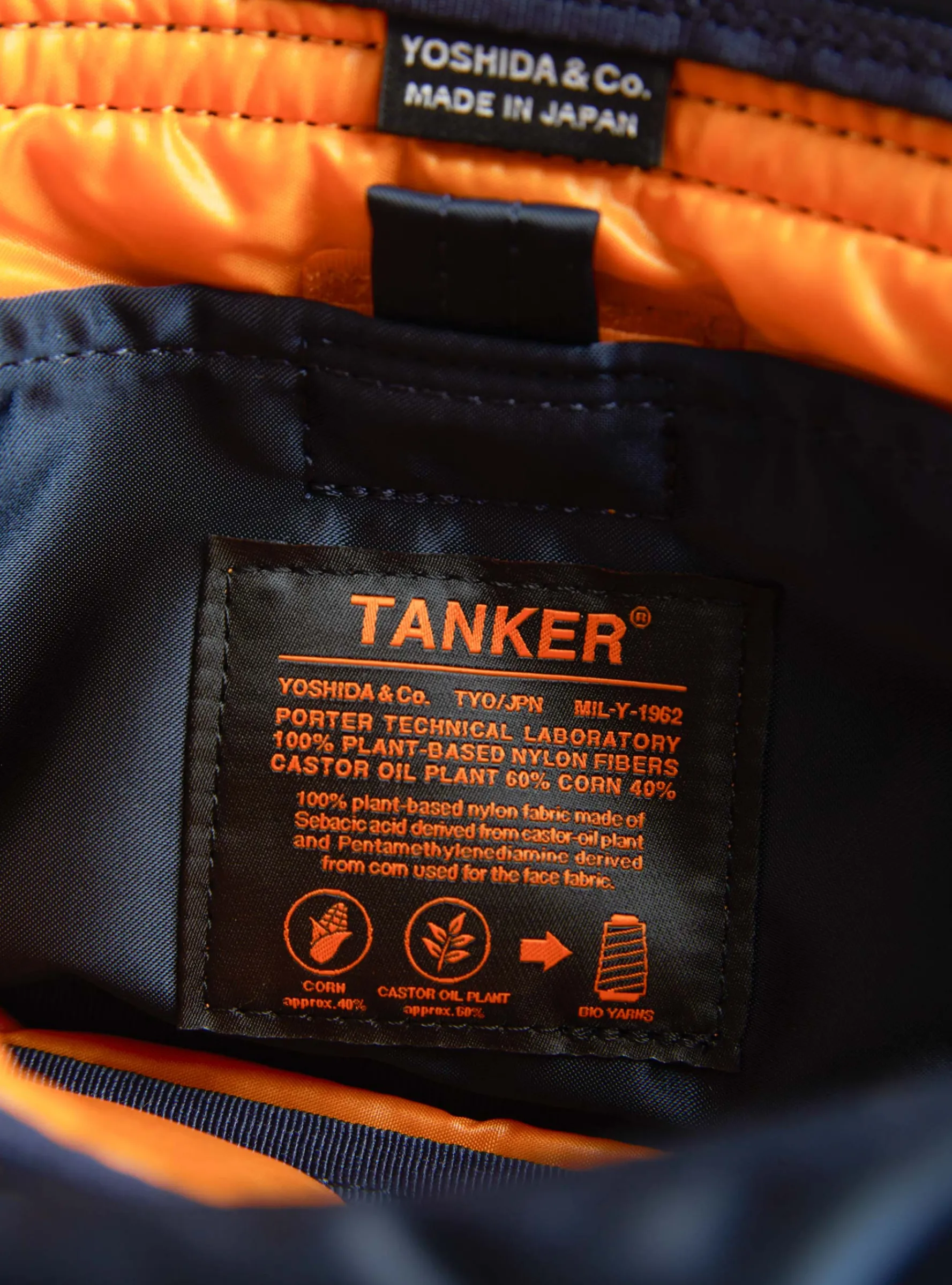 Bio-Nylon TANKER Envelope Bag Navy<Porter Yoshida & Co. Hot
