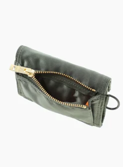 Bio-Nylon TANKER Pocket Wallet Medium Sage Green<Porter Yoshida & Co. New