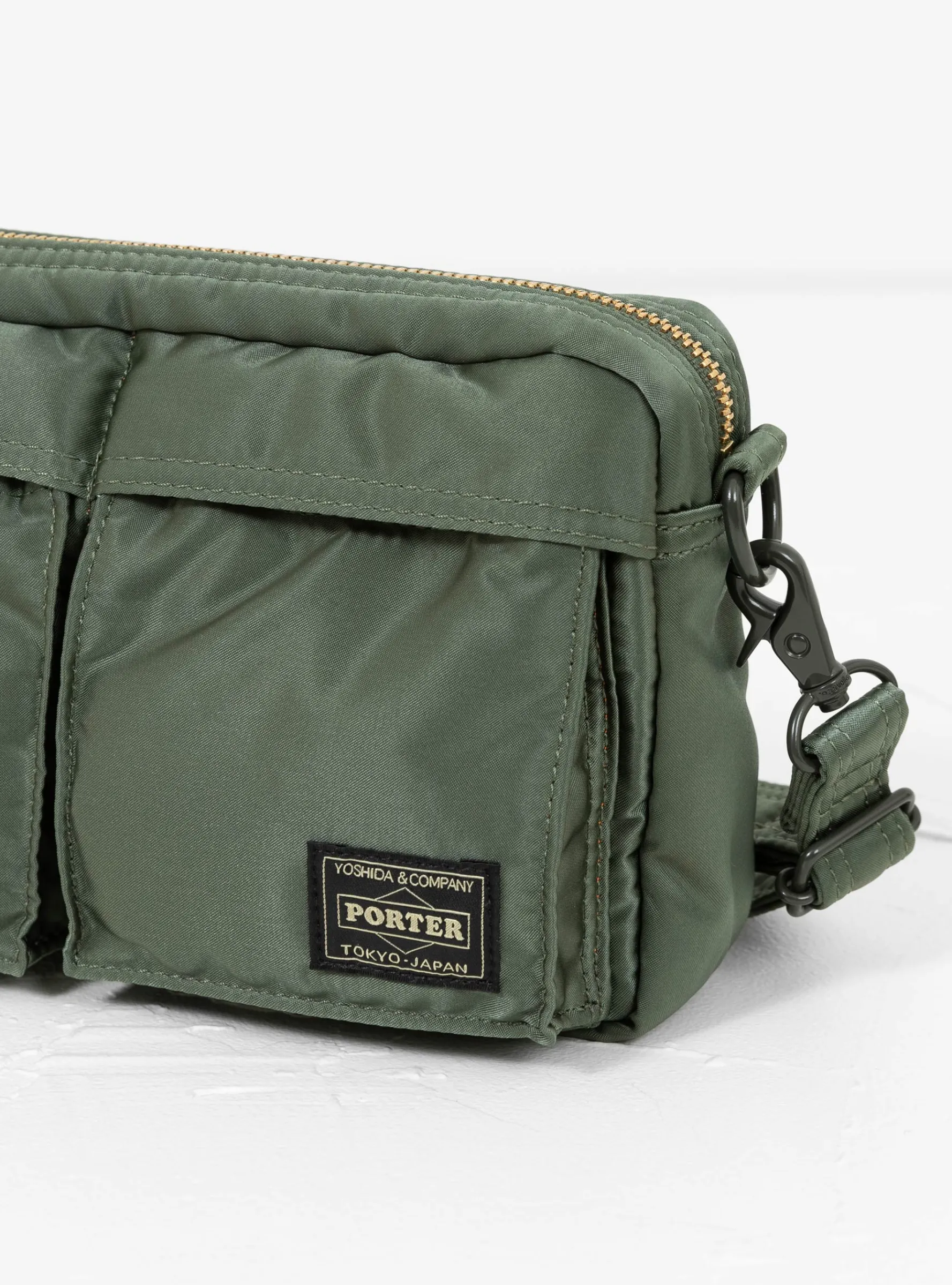 Bio-Nylon TANKER Sling Bag Sage Green<Porter Yoshida & Co. Outlet