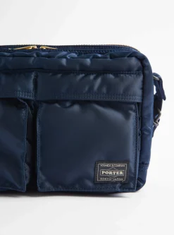 Bio-Nylon TANKER Sling Bag w/ Zip Navy<Porter Yoshida & Co. Hot
